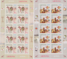 2008 EUROPA CEPT Lituania 2 Minifogli "La Lettera MNH** - Altri & Non Classificati