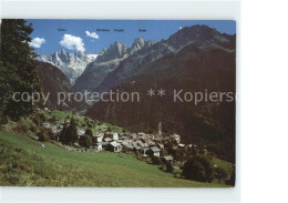 11748635 Soglio Sciora-Gruppe P. Cengalo P. Badile Soglio - Other & Unclassified