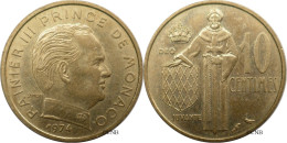 Monaco - Principauté - Rainier III - 10 Centimes 1974 - SUP/AU58 - Mon6595 - 1960-2001 Francos Nuevos