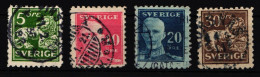 Schweden 126B-131B Gestempelt Gez. 9 3/4 #IC013 - Autres & Non Classés