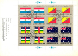 UNO New York 448-463 Als Ersttagsbrief Kleinbogensatz #HW980 - Andere & Zonder Classificatie