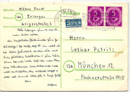 BRD 125 Auf Postkarte Als Mehrfachfrankatur Portogerecht #HW999 - Andere & Zonder Classificatie