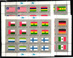 UNO New York 472-487 Postfrisch Kleinbogen #HW954 - Andere & Zonder Classificatie