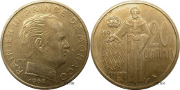 Monaco - Principauté - Rainier III - 20 Centimes 1962 - TTB+/AU50 - Mon6600 - 1960-2001 Nieuwe Frank