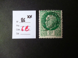 Timbre France Neuf ** Préoblitéré N° 86 Cote 6 € - 1893-1947