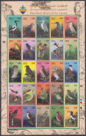Sri Lanka Ceylon 2003 MNH Imper Error, Proof, Birds, Bird, Stork, Owl, Eagle, Woodpecker, Hornbill, Babbler, Heron - Sri Lanka (Ceilán) (1948-...)
