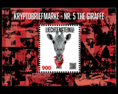 CRYPTO STAMP No. 5 The Giraffe. Sealed. Liechtenstein 2023 - Nuovi