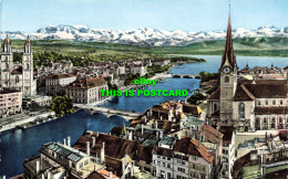 R616235 Zurich Und Die Alpen. 14. Photoglob. Wehrli A. G. Zurich - World