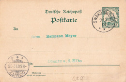 Colonie Allemande Sudwestafrika Entier Postal Ganzsache Cachet Swakopmund 1901 Namibie Deutsch Sud West Afrika DSWA - África Del Sudoeste Alemana