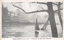 75-PARIS INONDE VUE PRISE DU QUAI DES ORFEVRES-N°T1066-F/0277 - Inondations De 1910