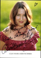 CPA Schauspielerin Cleo Maria Kretschmer, Portrait, Autogramm - Schauspieler