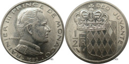 Monaco - Principauté - Rainier III - 1/2 Franc 1982 - SUP/AU58 - Mon6615 - 1960-2001 New Francs