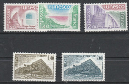 France Service N° 60 à 64 ** UNESCO Et Conseil De L'Europe 1980 - Mint/Hinged