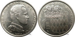 Monaco - Principauté - Rainier III - 1 Franc 1960 - SUP/AU55 - Mon6620 - 1960-2001 Nieuwe Frank