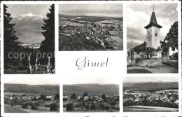 11733325 Gimel VD Panorama Teilansichten Kirche Gimel - Autres & Non Classés