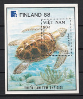 Feuillet Neuf** MNH 1988 Viêt-Nam  Vietnam  TORTUES Exposition Internationale Philatélique "Finlandia'88" Mi:VN BL69 - Viêt-Nam