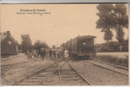 Everbecq-St-Joseph - Arrêt Du Tram ( Everbecq Haut , Brakel ),( Stoomtram , Tram Vicinal à Vapeur - Brakel