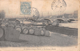 75-PARIS LA SEINE -N°T1070-G/0365 - Die Seine Und Ihre Ufer