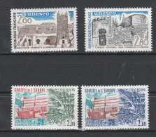 France Service N° 75 à 78 ** UNESCO Et Conseil De L'Europe 1983 - Mint/Hinged