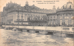 75-PARIS INONDATIONS 1910 LE QUAI D ORSAY-N°T1071-C/0163 - Überschwemmung 1910