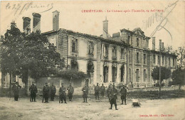 54* GERBEVILLER Chateau Incendie  WW1       MA102,0492 - Guerra 1914-18