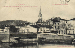 MOISSAC  Le Pont Des Marroniers Et Le Clocher De St Jacques RV Labouche Cachet 7e Corps D' Armée Hopital Temporaire De - Moissac