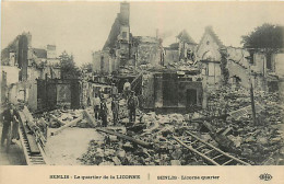 60* SENLIS  Ruines Quartier De La Licorne  WW1       MA102,1125 - Guerra 1914-18