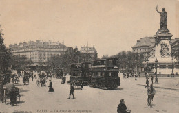 PARIS -75- Place De La République. - Markten, Pleinen