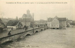 77* MORET  Crue 1910  Aval Du Pont  MA104,0513 - Moret Sur Loing