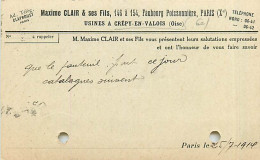 60* CREPY EN VALOIS  Correspondance Maxime  CLAIR      MA105,0504 - Crepy En Valois