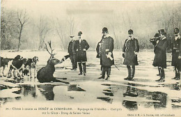 60* COMPIEGNE  Chasse A Courre  Cerf Pris Sur  La Glace        MA105,1140 - Caccia