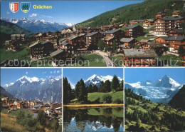 11715635 Graechen VS Nesthorn Wannenhorn Weisshorn Gr?chensee Riedgletscher Grae - Autres & Non Classés