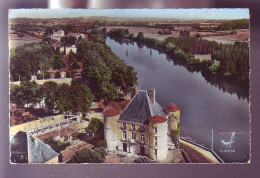 40 - PEYREHÔRADE - LE CHATEAU VU D'AVION - COLORISÉE -  - Peyrehorade