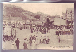 62 - BOULOGNE-sur-MER - DESCENTE DE LA PLAGE - ANIMÉE -  - Boulogne Sur Mer