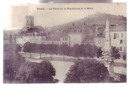 70 - VESOUL - PLACE DE LA RÉPUBLIQUE ET LA MOTTE -  - Vesoul