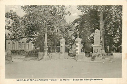 89* ST SAUVEUR EN PUISAYE  Mairie  Ecole  Monument Aux Morts      MA107,1273 - Saint Sauveur En Puisaye