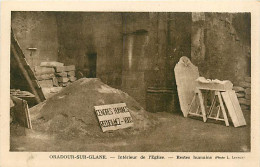 87* ORADOUR SUR GLANE Interieur Eglise  Cendres   MA107,0940 - Oradour Sur Glane