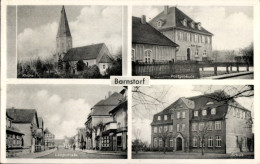 CPA Barnstorf In Niedersachsen, Kirche, Postgebäude, Schule, Langestraße - Other & Unclassified