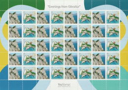 2007 Gibraltar - YouStamps© - Generic Label Sheet "Greetings From Gibraltar" : 20 X E - MNH - Gibraltar