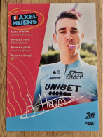 Card Axel Huens - Team Tour De Tietema-Unibet - 2024 - Cycling - Cyclisme - Ciclismo - Wielrennen - Wielrennen