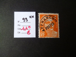 Timbre France Neuf ** Préoblitéré N° 99 Cote 1,40 € - 1893-1947