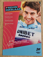 Card Kevin Inkelaar - Team Tour De Tietema-Unibet - 2024 - Cycling - Cyclisme - Ciclismo - Wielrennen - Wielrennen