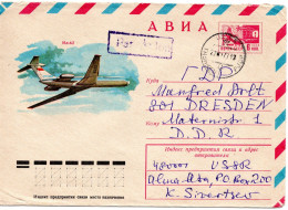 64028 - Russland / UdSSR - 1977 - 6K GALpU "Il-62" TASHKENT - DDR - Avions