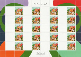 2007 Gibraltar - YouStamps© - Blank Label Sheet "Let's Celebrate" : 20 X G - MNH - Gibraltar