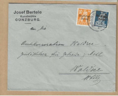 Los Vom 05.05  Briefumschlag  Aus Günzburg 1920 - Brieven En Documenten
