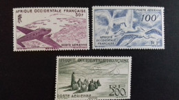 AFRIQUE OCCIDENTALE FRANCAISE  AOF  PA12 ,  PA 13 ,  PA 14 ** - Ungebraucht