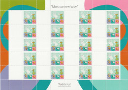 2007 Gibraltar - YouStamps© - Blank Label Sheet "Meet Our New Baby" : 20 X G - MNH - Gibraltar