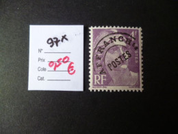 Timbre France Neuf * Préoblitéré N° 97 Cote 0,50 € - 1893-1947