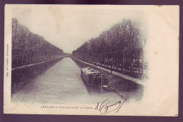 77 - CHELLES - BORDS DU CANAL - PENICHE  - - Chelles