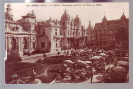 MONTE CARLO - LE CASINO - TERRASSE DU CAFE DE PARIS ET HÔTEL - ANIMÉE - - Autres & Non Classés